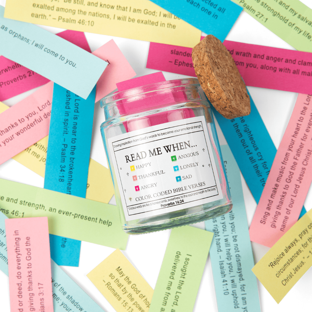 Bible Verses Jar (Free Gift Box Included)