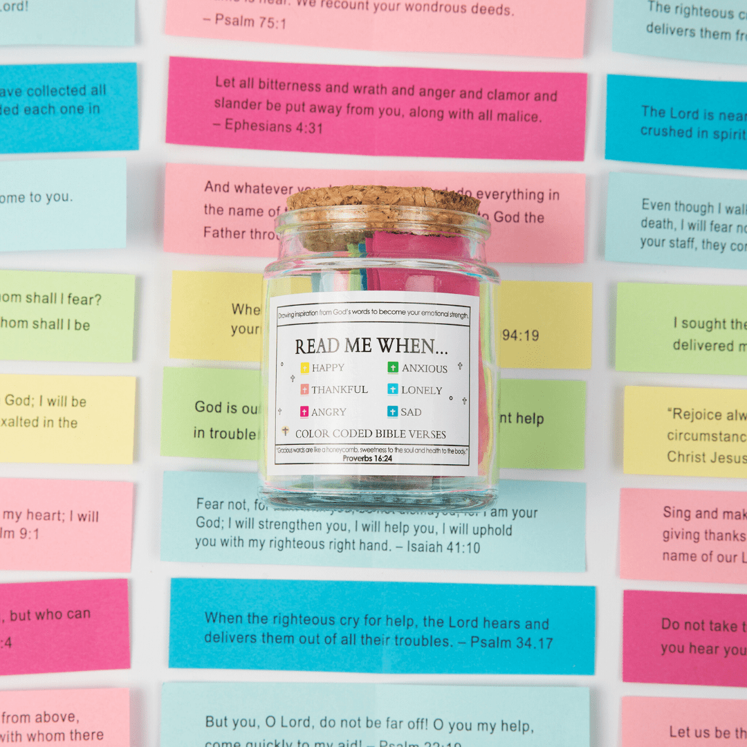 Bible Verses Jar (Free Gift Box Included)